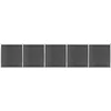 Image de vidaXL - Schuttingpanelenset - 872x186 - cm - HKC - zwart