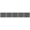 Image de vidaXL - Schuttingpanelenset - 872x146 - cm - HKC - zwart