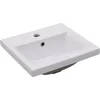 Image de vidaXL - Badkamermeubelset - bewerkt - hout - wit