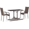 Image de vidaXL - 3-delige - Tuinset - bruin