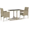 Image de vidaXL - 3-delige - Tuinset - beige