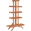 Image de vidaXL - Plantenrek - 83x25x132 - cm - massief - vurenhout