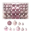 Image de vidaXL - 100-delige - Kerstballenset - roze