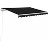 Image de vidaXL - Luifel - automatisch - uittrekbaar - 300x250 - cm - antracietkleurig