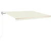 Image de vidaXL - Luifel - automatisch - uittrekbaar - 450x300 - cm - crèmekleurig