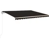 Image de vidaXL - Luifel - automatisch - uittrekbaar - 400x350 - cm - antracietkleurig