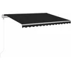 Image de vidaXL - Luifel - automatisch - met - LED - en - windsensor - 400x350 - cm - antraciet