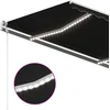 Image de vidaXL - Luifel - handmatig - uittrekbaar - met - LED - 450x350 - cm - antracietkleur