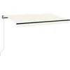 Image de vidaXL - Luifel - automatisch - uittrekbaar - 450x300 - cm - crèmekleurig