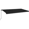 Image de vidaXL - Luifel - handmatig - uittrekbaar - 600x350 - cm - antracietkleurig