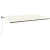 Image de vidaXL - Luifel - automatisch - uittrekbaar - 600x350 - cm - crèmekleurig