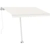 Image de vidaXL - Luifel - vrijstaand - automatisch - 300x250 - cm - crèmekleurig