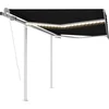 Image de vidaXL - Luifel - automatisch - met - LED - en - windsensor - 3x2,5 - m - antracietkleur