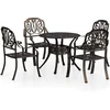 Image de vidaXL - 5-delige - Bistroset - gietaluminium - bronskleurig