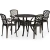 Image de vidaXL - 5-delige - Bistroset - gietaluminium - bronskleurig