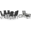 Image de vidaXL - 10-delige - Loungeset - zwart - en - antracietkleurig