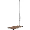 Image de vidaXL - Buitendouche - met - bruine - basis - 225 - cm - roestvrij - staal