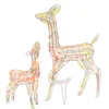Image de vidaXL - Kerstversiering - rendierfamilie - 160 - LED - meerkleurig - acryl