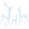 Image de vidaXL - Kerstversiering - rendierfamilie - 300 - LED's - koudwit - acryl