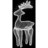 Image de vidaXL - Kerstversiering - rendier - met - mesh - 306 - LED's - 60x24x89 - cm