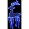 Image de vidaXL - Kerstversiering - rendier - met - mesh - 306 - LED's - 60x24x89 - cm