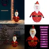 Image de vidaXL - Kerstman - decoratief - LED - 90 - cm - luxe - stof