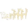 Image de vidaXL - Kerstdecoratie - rendieren - en - slee - 280x28x55 - cm - acryl