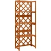 Image de vidaXL - Latwerk - met - schappen - 55x30x140 - cm - massief - vurenhout