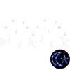 Image de vidaXL - Lichtslinger - ster - en - maan - afstandsbediening - 345 - LED's - blauw