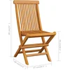 Image de vidaXL - Tuinstoelen - 8 - st - met - antracietkleurige - kussens - massief - teakhout