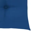 Image de vidaXL - Tuinstoelen - 8 - st - met - blauwe - kussens - massief - teakhout