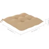 Image de vidaXL - Tuinstoelen - 8 - st - met - beige - kussens - massief - teakhout