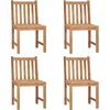 Image de vidaXL - Tuinstoelen - 4 - st - massief - teakhout