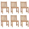 Image de vidaXL - Tuinstoelen - 6 - st - met - kussens - massief - teakhout