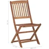 Image de vidaXL - Tuinstoelen - 8 - st - inklapbaar - met - kussens - massief - acaciahout
