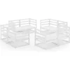 Image de vidaXL - 8-delige - Loungeset - massief - grenenhout - wit