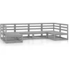 Image de vidaXL - 6-delige - Loungeset - massief - grenenhout