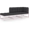 Image de vidaXL - 3-delige - Loungeset - met - kussens - massief - grenenhout