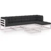 Image de vidaXL - 6-delige - Loungeset - met - kussens - massief - grenenhout