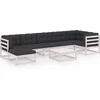 Image de vidaXL - 8-delige - Loungeset - met - kussens - massief - grenenhout