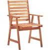 Image de vidaXL - Tuinstoelen - 6 - st - met - kussens - massief - acaciahout