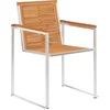 Image de vidaXL - Tuinstoelen - 6 - st - met - kussens - massief - acaciahout