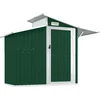 Image de vidaXL - Tuinschuur - 270x130x208,5 - cm - gegalvaniseerd - staal - groen