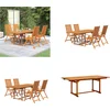Image de vidaXL - 5-delige - Tuinset - massief - acaciahout - 150-200 - cm