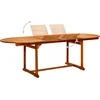 Image de vidaXL - 9-delige - Tuinset - massief - acaciahout - 160-240 - cm