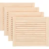 Image de vidaXL - Kastdeuren - met - lamellen - 4 - st - 39,5x49,4 - cm - massief - grenenhout
