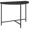 Image de vidaXL - Tuintafel - 100x50x75 - cm - poly - rattan - zwart
