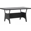 Image de vidaXL - Tuintafel - 120x70x66 - cm - poly - rattan - zwart