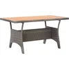 Image de vidaXL - Tuintafel - 120x70x66 - cm - massief - acaciahout - grijs