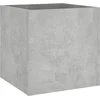 Image de vidaXL - Plantenbak - 40x40x40 - cm - bewerkt - hout - betongrijs